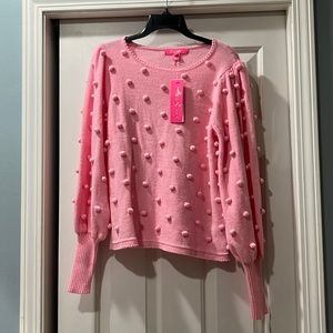 NWT Lilly puff sweater